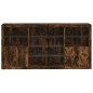 vidaXL Sideboard mit LED-Leuchten Räuchereiche 202x37x100 cm vidaXL Sideboard mit LED-Leuchten Räuchereiche 202x37x100 cm