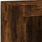 vidaXL Sideboard mit LED-Leuchten Räuchereiche 202x37x100 cm vidaXL Sideboard mit LED-Leuchten Räuchereiche 202x37x100 cm