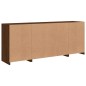 vidaXL Sideboard mit LED-Leuchten Braun Eichen-Optik 163x37x67 cm vidaXL Sideboard mit LED-Leuchten Braun Eichen-Optik 163x37x67 cm