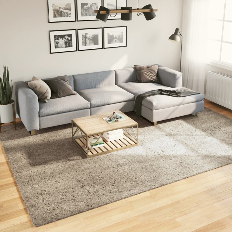 vidaXL Teppich ISTAN Hochflor Glänzend Beige 240x340 cm vidaXL Teppich ISTAN Hochflor Glänzend Beige 240x340 cm