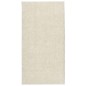 vidaXL Teppich ISTAN Hochflor Glänzend Creme 100x200 cm vidaXL Teppich ISTAN Hochflor Glänzend Creme 100x200 cm