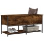 vidaXL Sitzbank mit Stauraum Räuchereiche 100x42,5x47 cm Holzwerkstoff vidaXL Sitzbank mit Stauraum Räuchereiche 100x42,5x47 cm Holzwerkstoff