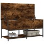 vidaXL Sitzbank mit Stauraum Räuchereiche 100x42,5x47 cm Holzwerkstoff vidaXL Sitzbank mit Stauraum Räuchereiche 100x42,5x47 cm Holzwerkstoff
