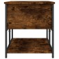 vidaXL Sitzbank mit Stauraum Räuchereiche 100x42,5x47 cm Holzwerkstoff vidaXL Sitzbank mit Stauraum Räuchereiche 100x42,5x47 cm Holzwerkstoff