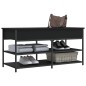 vidaXL Schuhbank Schwarz 100x42,5x50 cm Holzwerkstoff vidaXL Schuhbank Schwarz 100x42,5x50 cm Holzwerkstoff
