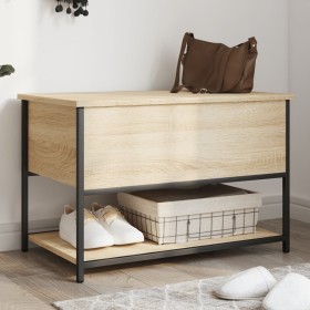 vidaXL Sitzbank mit Stauraum Sonoma-Eiche 70x42,5x47 cm Holzwerkstoff