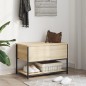 vidaXL Sitzbank mit Stauraum Sonoma-Eiche 70x42,5x47 cm Holzwerkstoff vidaXL Sitzbank mit Stauraum Sonoma-Eiche 70x42,5x47 cm Holzwerkstoff