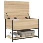 vidaXL Sitzbank mit Stauraum Sonoma-Eiche 70x42,5x47 cm Holzwerkstoff vidaXL Sitzbank mit Stauraum Sonoma-Eiche 70x42,5x47 cm Holzwerkstoff