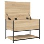vidaXL Sitzbank mit Stauraum Sonoma-Eiche 70x42,5x47 cm Holzwerkstoff vidaXL Sitzbank mit Stauraum Sonoma-Eiche 70x42,5x47 cm Holzwerkstoff