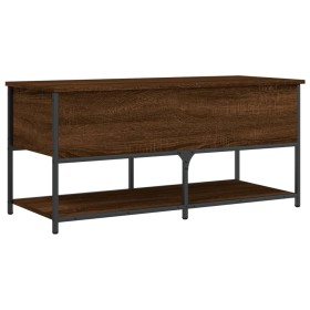 vidaXL Sitzbank mit Stauraum Braun Eichen-Optik 100x42,5x47 cm