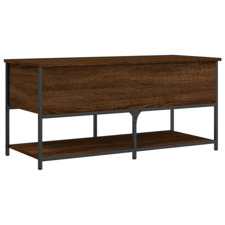 vidaXL Sitzbank mit Stauraum Braun Eichen-Optik 100x42,5x47 cm