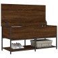 vidaXL Sitzbank mit Stauraum Braun Eichen-Optik 100x42,5x47 cm vidaXL Sitzbank mit Stauraum Braun Eichen-Optik 100x42,5x47 cm