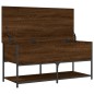 vidaXL Sitzbank mit Stauraum Braun Eichen-Optik 100x42,5x47 cm vidaXL Sitzbank mit Stauraum Braun Eichen-Optik 100x42,5x47 cm