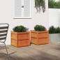 vidaXL Pflanzkübel 2 Stk. Wachsbraun Massivholz Kiefer vidaXL Pflanzkübel 2 Stk. Wachsbraun Massivholz Kiefer