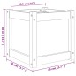 vidaXL Pflanzkübel Wachsbraun 40x40x40 cm Massivholz Kiefer vidaXL Pflanzkübel Wachsbraun 40x40x40 cm Massivholz Kiefer
