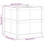 vidaXL Pflanzkübel Wachsbraun 70x70x70 cm Massivholz Kiefer vidaXL Pflanzkübel Wachsbraun 70x70x70 cm Massivholz Kiefer