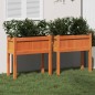 vidaXL Pflanzkübel mit Beinen 2 Stk. Wachsbraun Massivholz Kiefer vidaXL Pflanzkübel mit Beinen 2 Stk. Wachsbraun Massivholz Kiefer