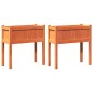 vidaXL Pflanzkübel mit Beinen 2 Stk. Wachsbraun Massivholz Kiefer vidaXL Pflanzkübel mit Beinen 2 Stk. Wachsbraun Massivholz Kiefer