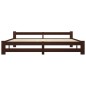 vidaXL Massivholzbett Dunkelbraun Kiefernholz 200x200 cm vidaXL Massivholzbett Dunkelbraun Kiefernholz 200x200 cm