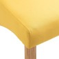 vidaXL Esszimmerstühle 4 Stk. Gelb Stoff vidaXL Esszimmerstühle 4 Stk. Gelb Stoff