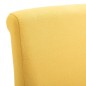 vidaXL Esszimmerstühle 4 Stk. Gelb Stoff vidaXL Esszimmerstühle 4 Stk. Gelb Stoff