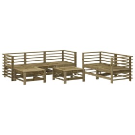 vidaXL 7-tlg. Garten-Lounge-Set Kiefernholz Imprägniert