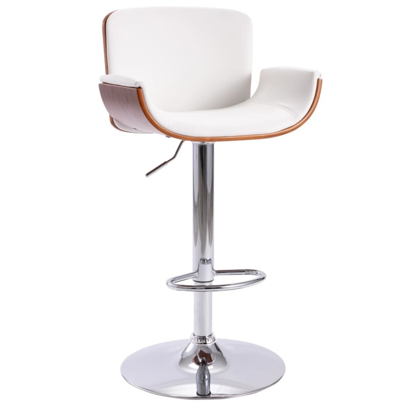vidaXL Barhocker Weiß Kunstleder vidaXL Barhocker Weiß Kunstleder