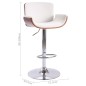 vidaXL Barhocker Weiß Kunstleder vidaXL Barhocker Weiß Kunstleder