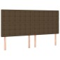 vidaXL Boxspringbett mit Matratze Dunkelbraun 160x200 cm Stoff vidaXL Boxspringbett mit Matratze Dunkelbraun 160x200 cm Stoff
