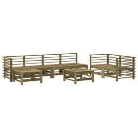 vidaXL 8-tlg. Garten-Lounge-Set Kiefernholz Imprägniert