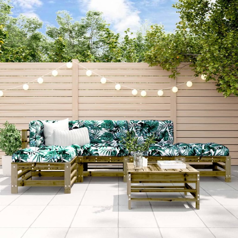 vidaXL 6-tlg. Garten-Lounge-Set Imprägniertes Kiefernholz vidaXL 6-tlg. Garten-Lounge-Set Imprägniertes Kiefernholz
