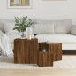 vidaXL Beistelltische 3 Stk. Braun Eichen-Optik Holzwerkstoff vidaXL Beistelltische 3 Stk. Braun Eichen-Optik Holzwerkstoff