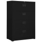 vidaXL Aktenschrank Schwarz 90x46x134 cm Stahl vidaXL Aktenschrank Schwarz 90x46x134 cm Stahl