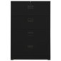 vidaXL Aktenschrank Schwarz 90x46x134 cm Stahl vidaXL Aktenschrank Schwarz 90x46x134 cm Stahl