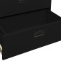 vidaXL Aktenschrank Schwarz 90x46x134 cm Stahl vidaXL Aktenschrank Schwarz 90x46x134 cm Stahl