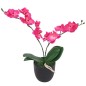 vidaXL Künstliche Orchidee mit Topf 30 cm Rot vidaXL Künstliche Orchidee mit Topf 30 cm Rot
