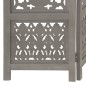 vidaXL 5tlg. Raumteiler Handgeschnitzt Grau 200×165cm Mango Massivholz vidaXL 5tlg. Raumteiler Handgeschnitzt Grau 200×165cm Mango Massivholz