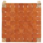vidaXL Hocker Hellbraun Echtleder und Mango Massivholz vidaXL Hocker Hellbraun Echtleder und Mango Massivholz