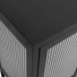 vidaXL Sideboard Schwarz 105x35x70 cm Glas und Stahl vidaXL Sideboard Schwarz 105x35x70 cm Glas und Stahl