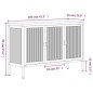 vidaXL Sideboard Schwarz 105x35x70 cm Glas und Stahl vidaXL Sideboard Schwarz 105x35x70 cm Glas und Stahl