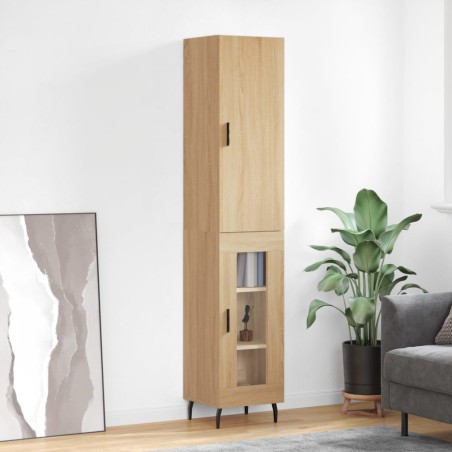 Highboard Sonoma-Eiche 34,5x34x180 cm Holzwerkstoff