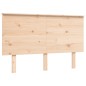 vidaXL Massivholzbett mit Kopfteil 140x190 cm