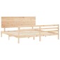 vidaXL Massivholzbett mit Kopfteil 200x200 cm vidaXL Massivholzbett mit Kopfteil 200x200 cm
