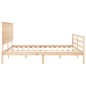 vidaXL Massivholzbett mit Kopfteil 200x200 cm vidaXL Massivholzbett mit Kopfteil 200x200 cm