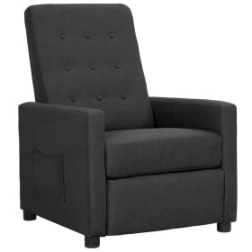 vidaXL Relaxsessel Dunkelgrau Stoff