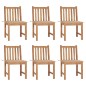 vidaXL Gartenstühle 6 Stk. mit Kissen Massivholz Teak vidaXL Gartenstühle 6 Stk. mit Kissen Massivholz Teak