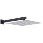vidaXL Duscharm Quadratisch Edelstahl 201 Schwarz 40 cm vidaXL Duscharm Quadratisch Edelstahl 201 Schwarz 40 cm
