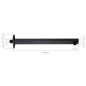 vidaXL Duscharm Quadratisch Edelstahl 201 Schwarz 40 cm vidaXL Duscharm Quadratisch Edelstahl 201 Schwarz 40 cm