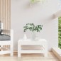 vidaXL Gartenhocker Weiß Massivholz Kiefer vidaXL Gartenhocker Weiß Massivholz Kiefer