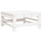 vidaXL Gartenhocker Weiß Massivholz Kiefer vidaXL Gartenhocker Weiß Massivholz Kiefer